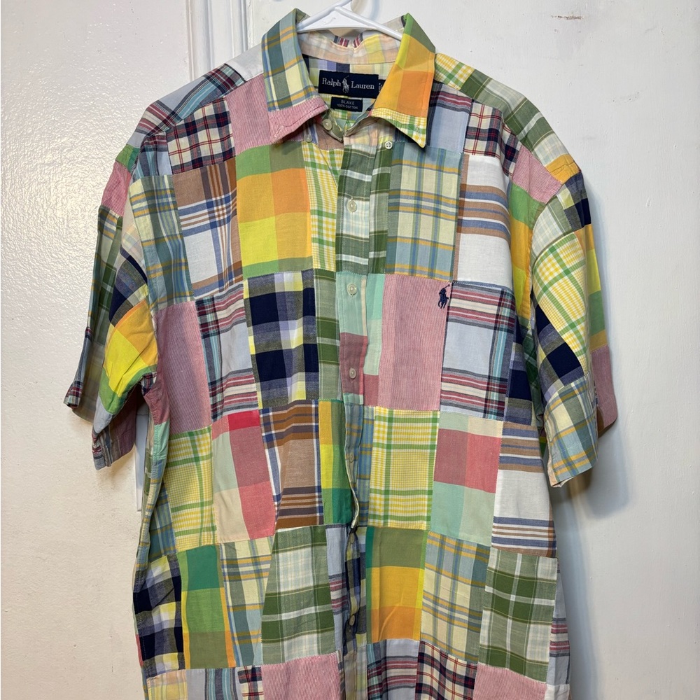 Ralph Lauren Colorful Plaid Patchwork Shirt